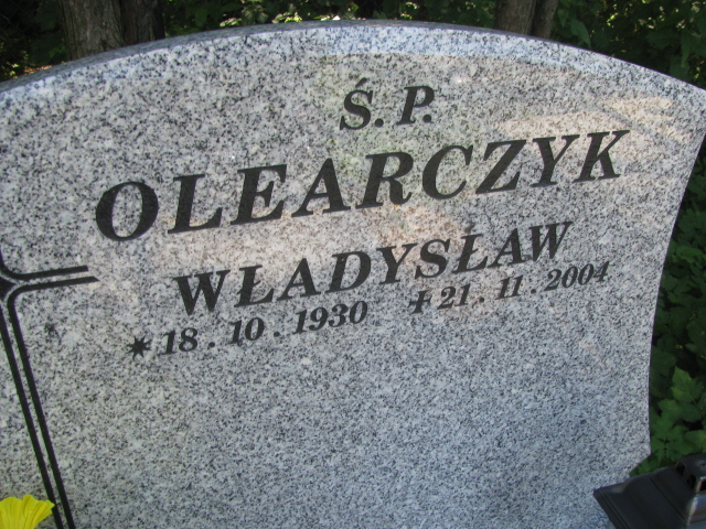 Władysław Olearczyk 1930 Bielsko-Biała Mikuszowice - Grobonet - Wyszukiwarka osób pochowanych