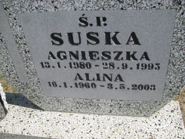 Alina Suska 1960 Bielsko-Biała Mikuszowice - Grobonet - Wyszukiwarka osób pochowanych