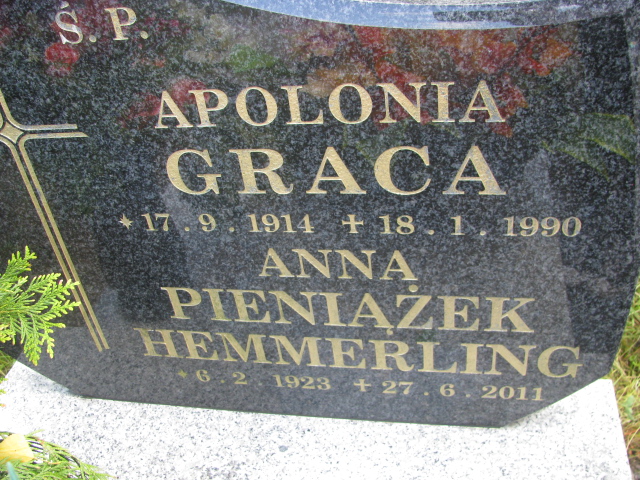 Apolonia Graca 1914 Bielsko-Biała Mikuszowice - Grobonet - Wyszukiwarka osób pochowanych