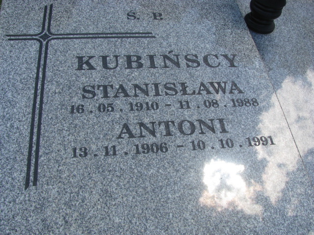 Antoni Kubiński 1906 Bielsko-Biała Mikuszowice - Grobonet - Wyszukiwarka osób pochowanych