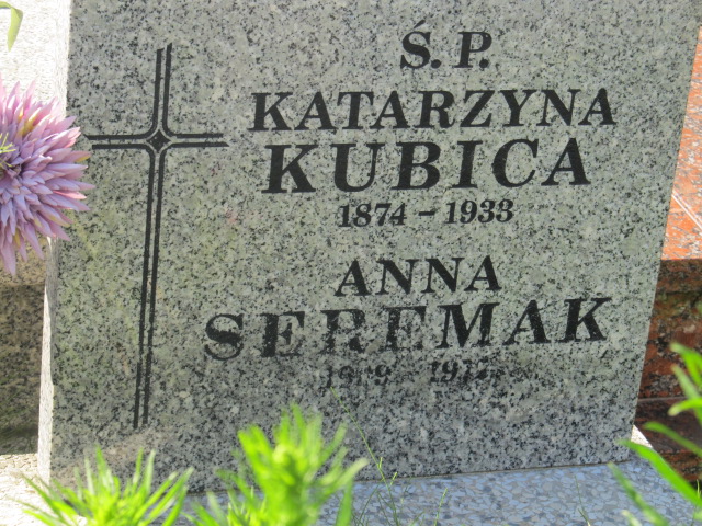 Anna Seremak 1918 Bielsko-Biała Mikuszowice - Grobonet - Wyszukiwarka osób pochowanych