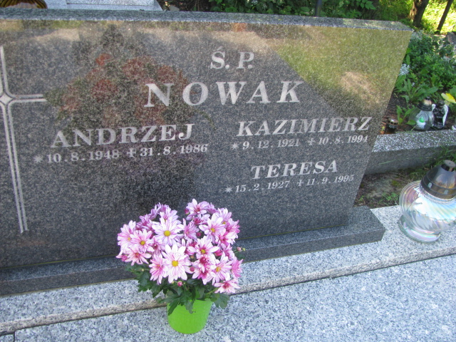 Teresa Nowak 1927 Bielsko-Biała Mikuszowice - Grobonet - Wyszukiwarka osób pochowanych