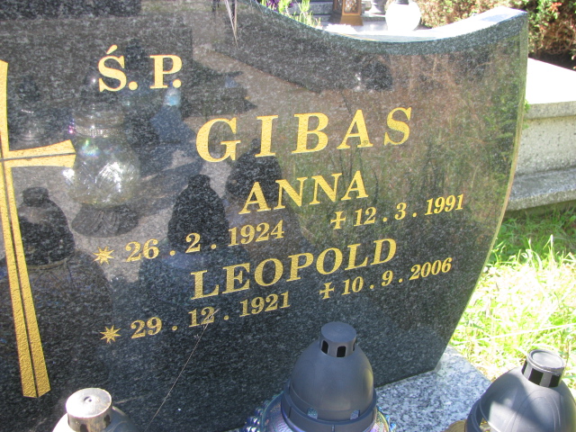 Leopold Gibas 1921 Bielsko-Biała Mikuszowice - Grobonet - Wyszukiwarka osób pochowanych