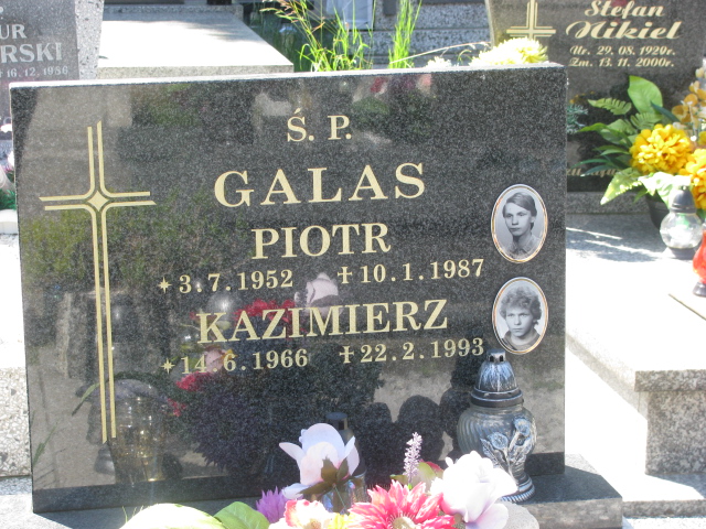 Piotr Galas 1952 Bielsko-Biała Mikuszowice - Grobonet - Wyszukiwarka osób pochowanych