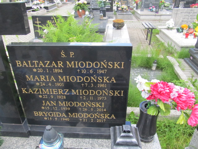 Jan Miodoński 1939 Bielsko-Biała Mikuszowice - Grobonet - Wyszukiwarka osób pochowanych